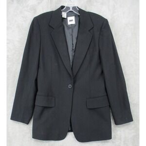 Vintage DKNY Blazer Womens‎ 8 Wool Jacket Office Lightweight Office Corporate